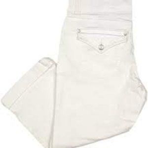 Bandolino Mandie Capri Pants-Rolled Cuff White